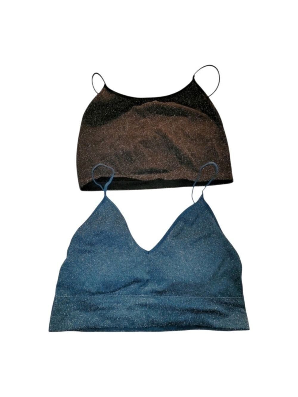 Bundle Of 2 Leisure stretch Glitter Sports Bra Bras XXL